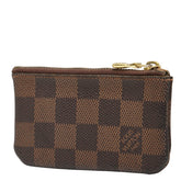 ルイ ヴィトン ダミエ ポシェット クレ コインケース キーケース 小銭入れ N62658 ブラウン PVC レザー レディース LOUIS VUITTON 【中古】